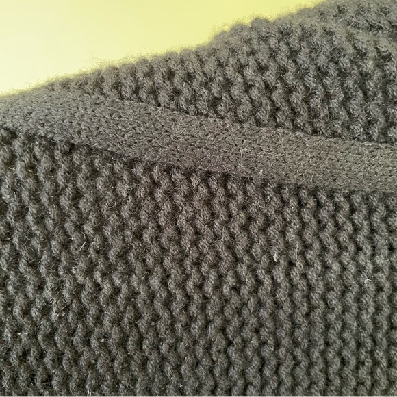 BCBG Black Chunky A-symmetrical Sweater - Picture 2 of 8